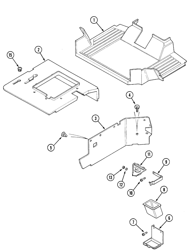 Схема запчастей Case IH 5240 - (9-066) - CAB, INTERIOR MATS (09) - CHASSIS/ATTACHMENTS