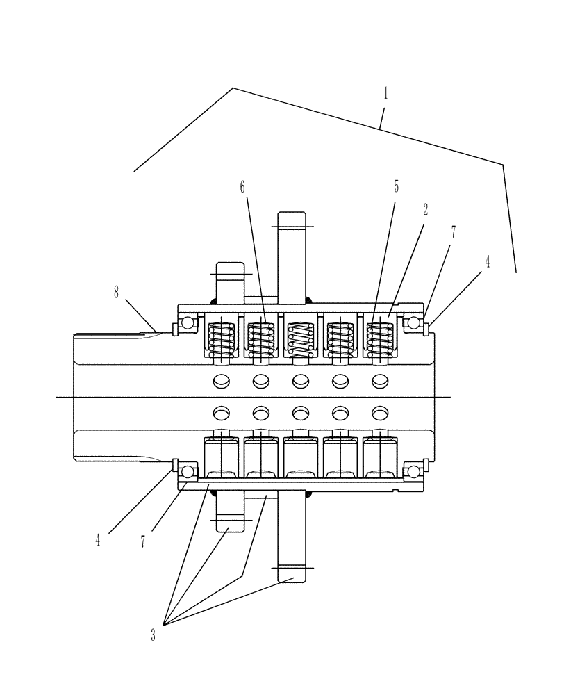 Схема запчастей Case IH AFX8010 - (K.25.E.40[3]) - CLUTCH, TORQUE LIMITING K - Crop Processing