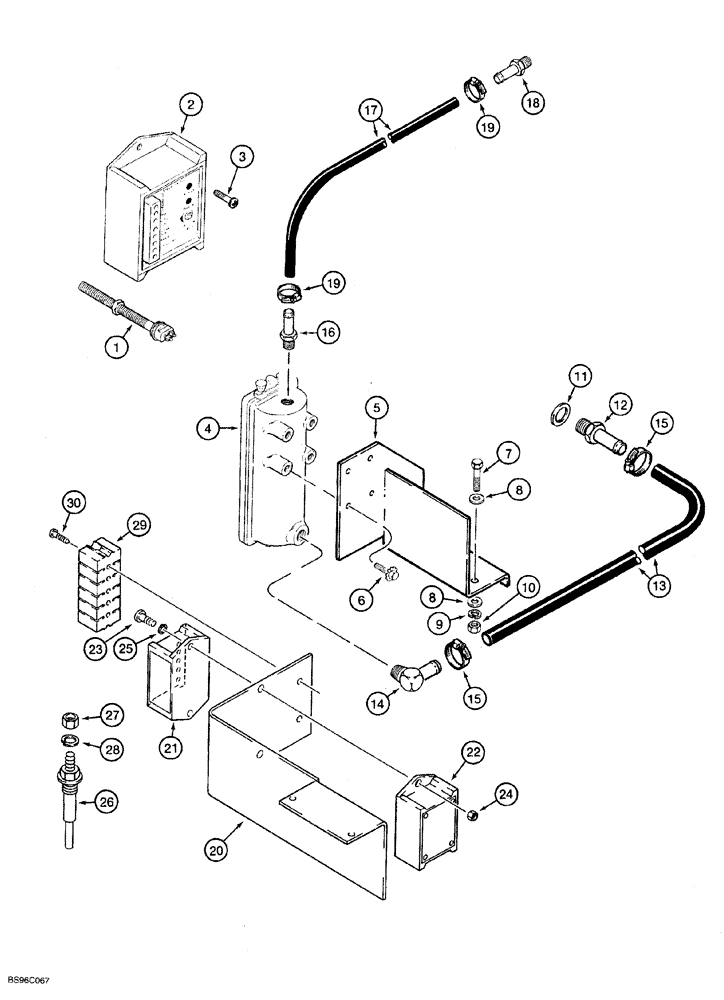 Схема запчастей Case IH 6831TA - (04-002) - ENGINE SHUTOFF SWITCHES 