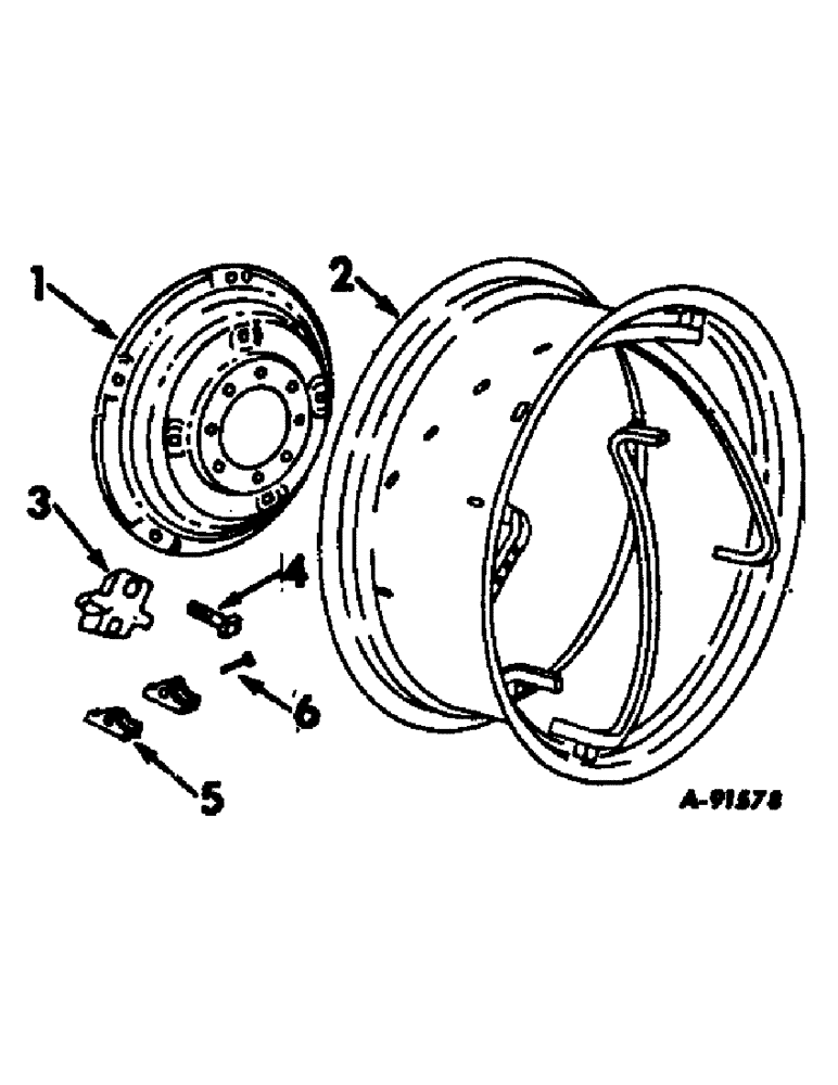 Схема запчастей Case IH 884 - (15-07A) - POWER ADJUSTED REAR WHEELS Wheels & Traction