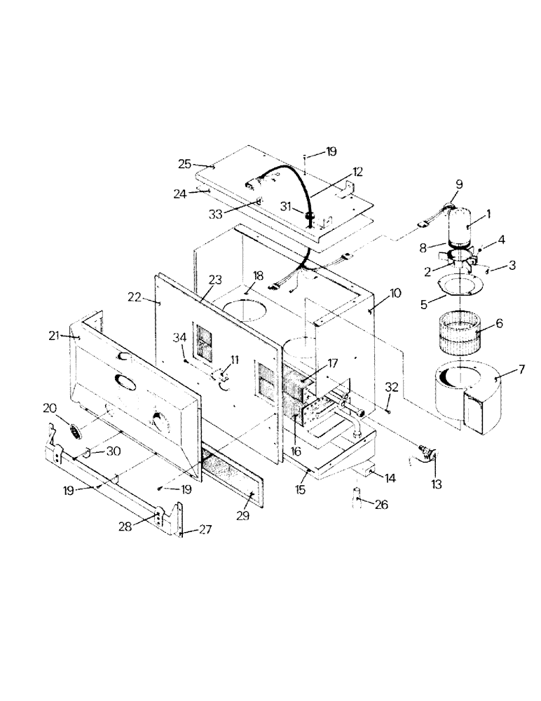 Схема запчастей Case IH KM-280 - (03-03) - A/C AND HEATER MODULE ASSEMBLY, EARLY STYLE* (03) - Climate Control