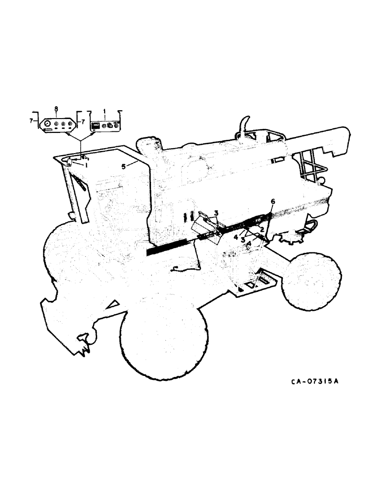 Схема запчастей Case IH 1470 - (08-17) - ELECTRICAL, WIRING DIAGRAM, GRAIN LOSS MONITOR (06) - ELECTRICAL