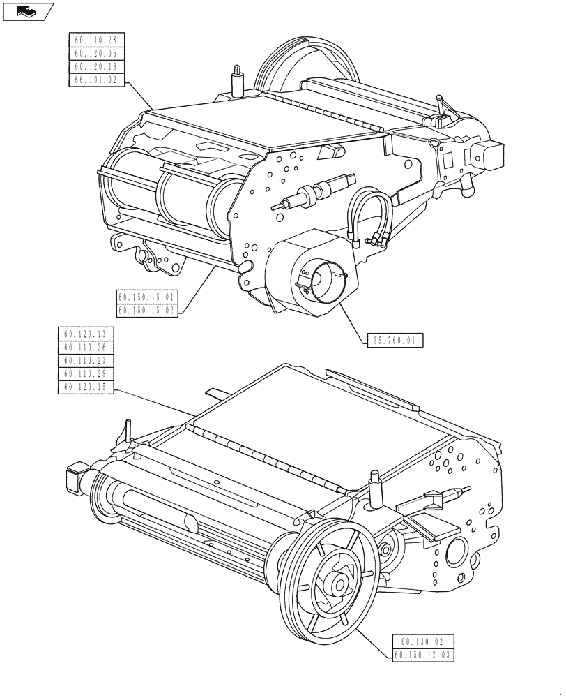 Схема запчастей Case IH 5130 - (00.000.60) - PICTORAL INDEX - PRODUCT FEEDING (00) - GENERAL & PICTORIAL INDEX
