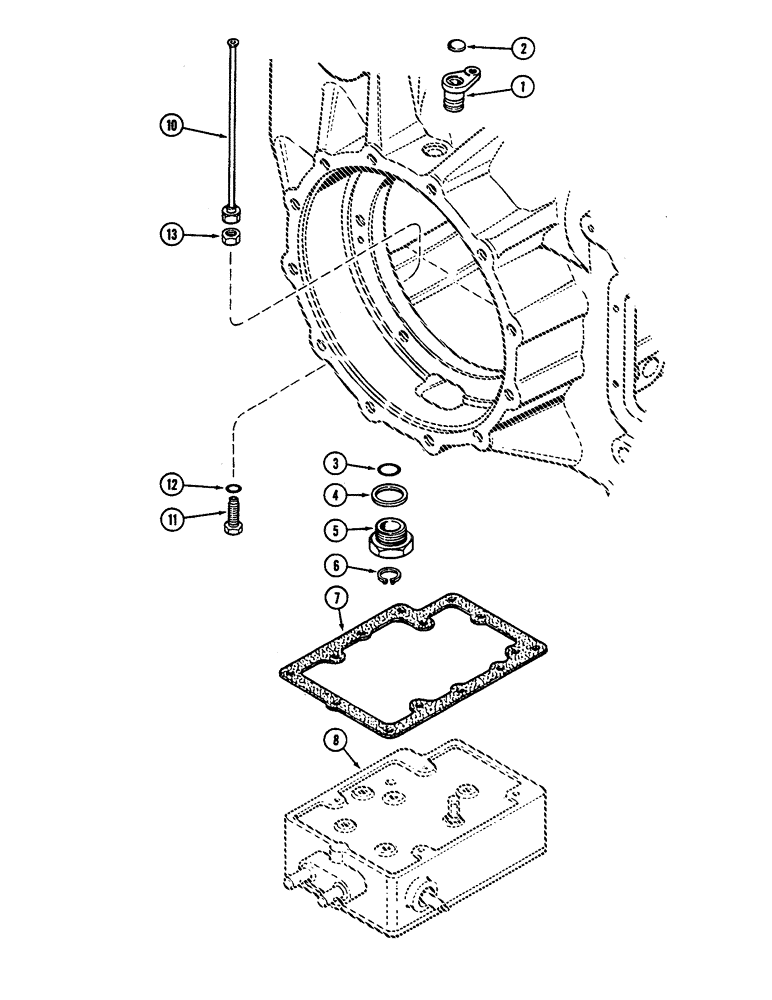 Схема запчастей Case IH 2290 - (8-464) - DRAFT CONTROL SENSING LINKAGE (08) - HYDRAULICS