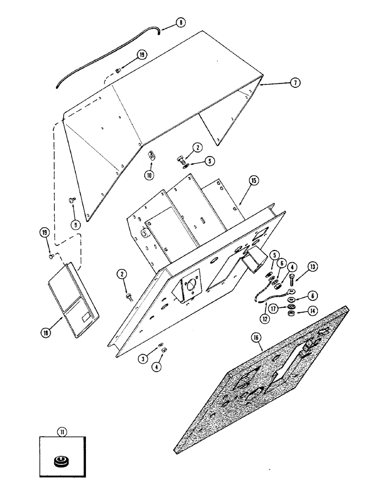 Схема запчастей Case IH 2470 - (436) - INSTRUMENT PANEL COWL (09) - CHASSIS/ATTACHMENTS