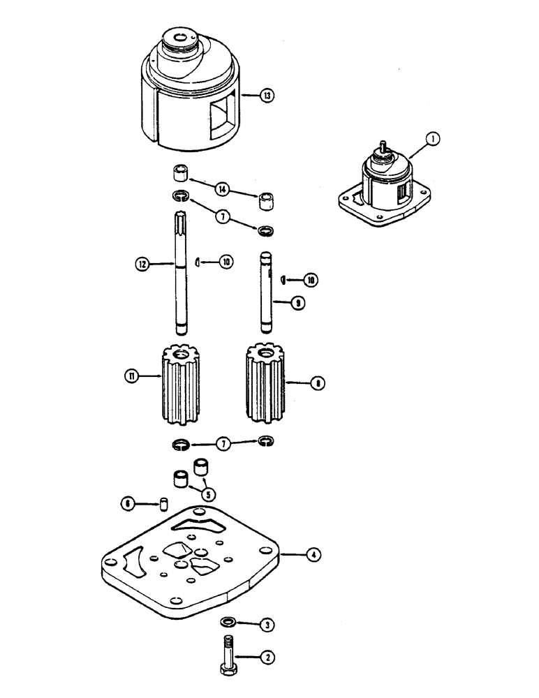 Схема запчастей Case IH 2590 - (8-270) - CHARGING PUMP (08) - HYDRAULICS