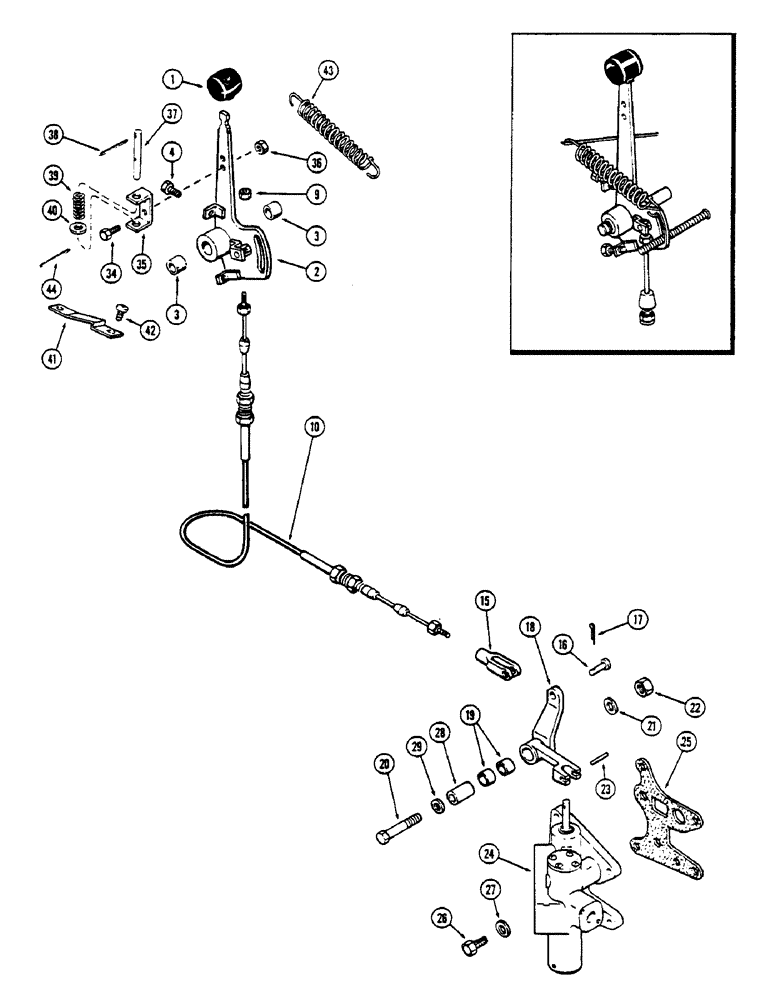 Схема запчастей Case IH 1570 - (152) - PTO CONTROL LINKAGE (06) - POWER TRAIN