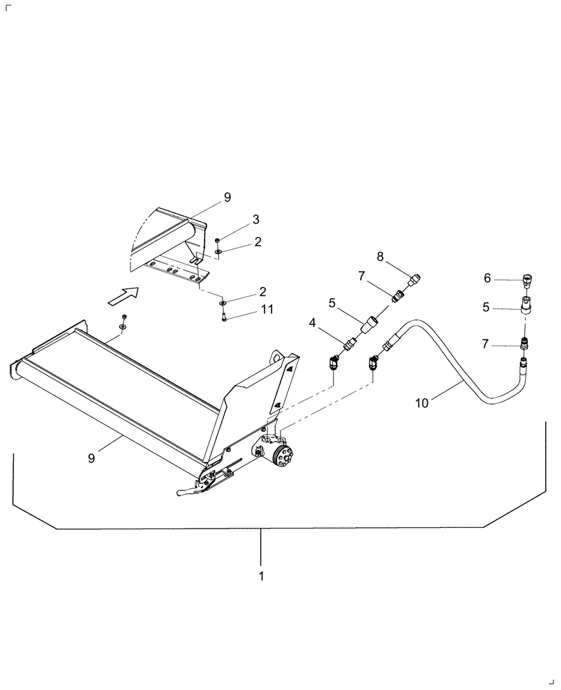 Схема запчастей Case IH DHX252 - (20.02.06[2]) - JUNIOR DECK, DIA KIT (12) - MAIN FRAME