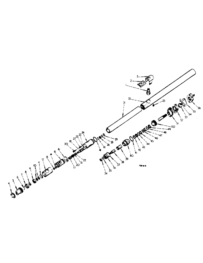 Схема запчастей Case IH 444 - (6-16) - POWER STEERING AND FRONT AXLE ATTACHMENT, POWER STEERING - BOOSTER (05) - STEERING