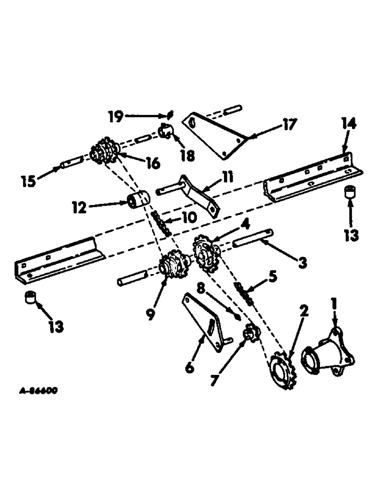 Схема запчастей Case IH 80 - (A-12) - PLANTER DRIVE AND RELATED PARTS, 6 AND 8 ROW WIDE 