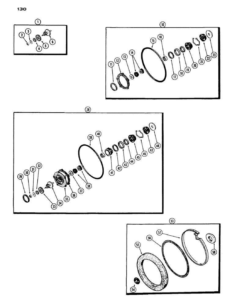 Схема запчастей Case IH 1200 - (130) - HYDROVAC CYLINDER REPAIR KITS (07) - BRAKES