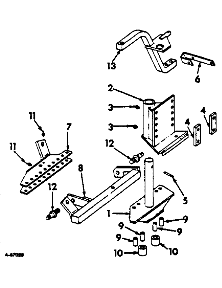 Схема запчастей Case IH 560 - (AB-15) - HYDRAULIC FURROW SHIFTING HITCH 