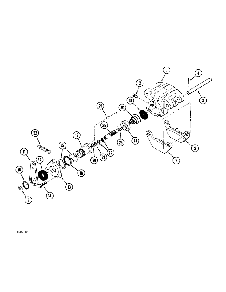 Схема запчастей Case IH 9310 - (7-014) - PARKING BRAKE CALIPER ASSEMBLY, SPECIAL - IF EQUIPPED (07) - BRAKES