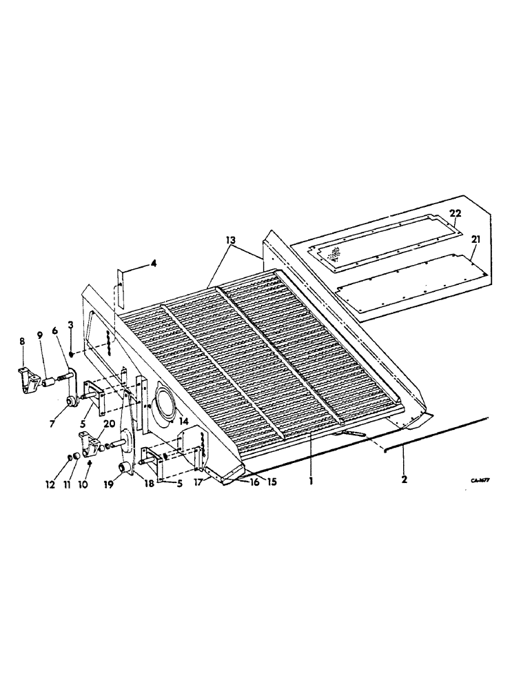 Схема запчастей Case IH 615 - (23-08) - GRAIN PAN, SHOE AND SHOE SIEVE, SHOE AND SHOE SIEVE Grain Pan, Shoe & Shoe Sieve