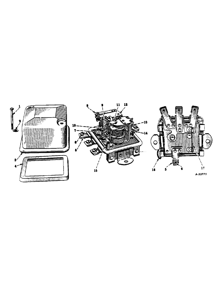 Схема запчастей Case IH 350 - (095) - ELECTRICAL SYSTEM, CARBURETED ENGINE, VOLTAGE REGULATOR, DELCO-REMY (06) - ELECTRICAL SYSTEMS