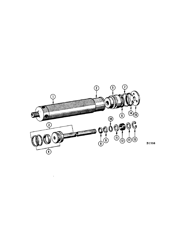 Схема запчастей Case IH 960 - (336[1]) - PARTS FOR F86540 CYLINDER (35) - HYDRAULIC SYSTEMS