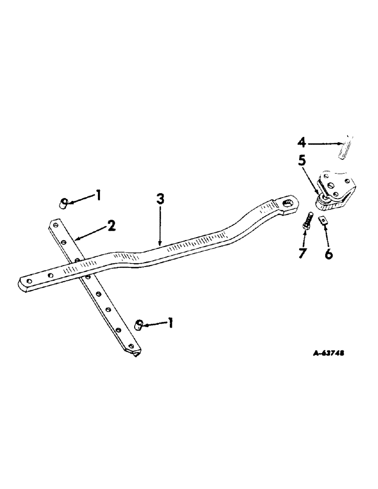 Схема запчастей Case IH 460 - (191) - DRAWBARS & HITCHES, SWINGING DRAWBAR, INTERNATIONAL 460 SERIES GROVE TRACTORS Drawbar & Hitches