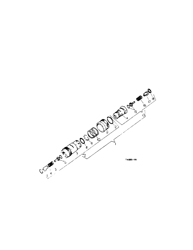 Схема запчастей Case IH 434 - (5-25) - SELF-SEALING COUPLING, SINGLE BREAKAWAY, SERVICE ONLY - HYDRAULIC ATTACHMENTS (08) - HYDRAULICS