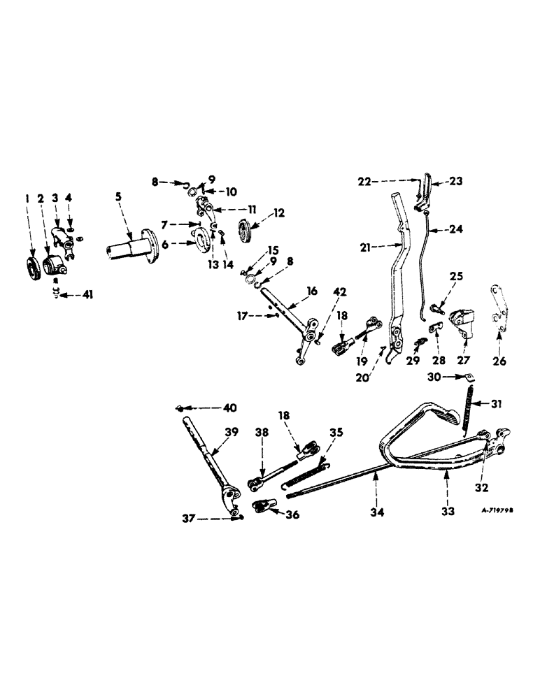 Схема запчастей Case IH 2504 - (144) - CLUTCH AND TORQUE AMPLIFIER CONTROLS (03.1) - CLUTCH