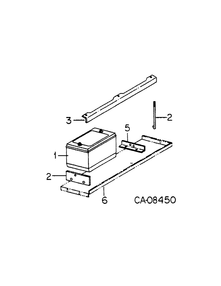 Схема запчастей Case IH 4386 - (08-06) - ELECTRICAL, BATTERY AND MOUNTING, 4386 TRACTORS WITH SERIAL NO. 1500 AND BELOW (06) - ELECTRICAL