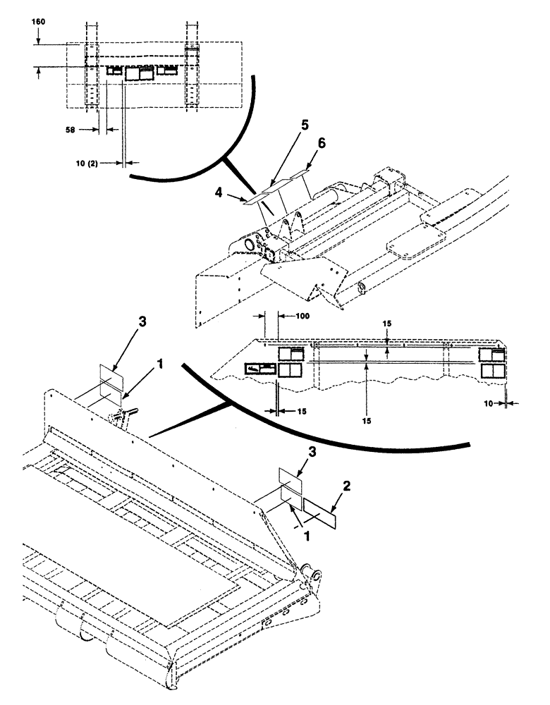 Схема запчастей Case IH 8880 - (9-02) - DECALS AND LOCATION DIAGRAM (90) - PLATFORM, CAB, BODYWORK AND DECALS