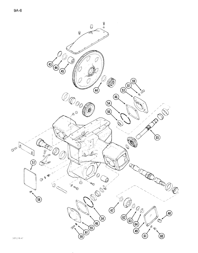 Схема запчастей Case IH 1822 - (9A-006) - DRUM DRIVE (13) - PICKING SYSTEM