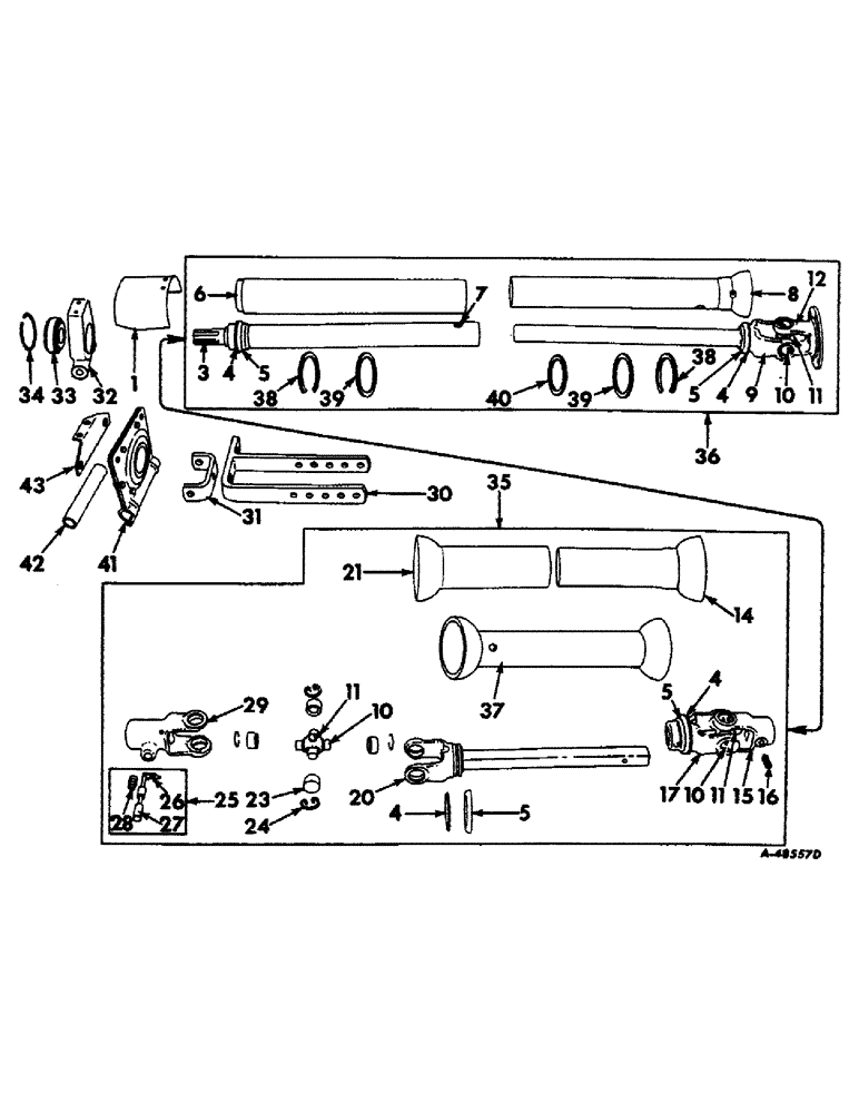 Схема запчастей Case IH 46 - (27) - POWER DRIVE PARTS 