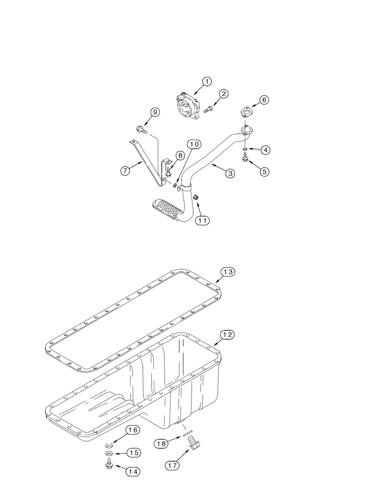 Схема запчастей Case IH MX180 - (02-27) - OIL PUMP AND OIL PAN, MX180, MX200, MX220, 6T-830/6TAA-830 EMISSIONS CERTIFIED ENGINE (02) - ENGINE