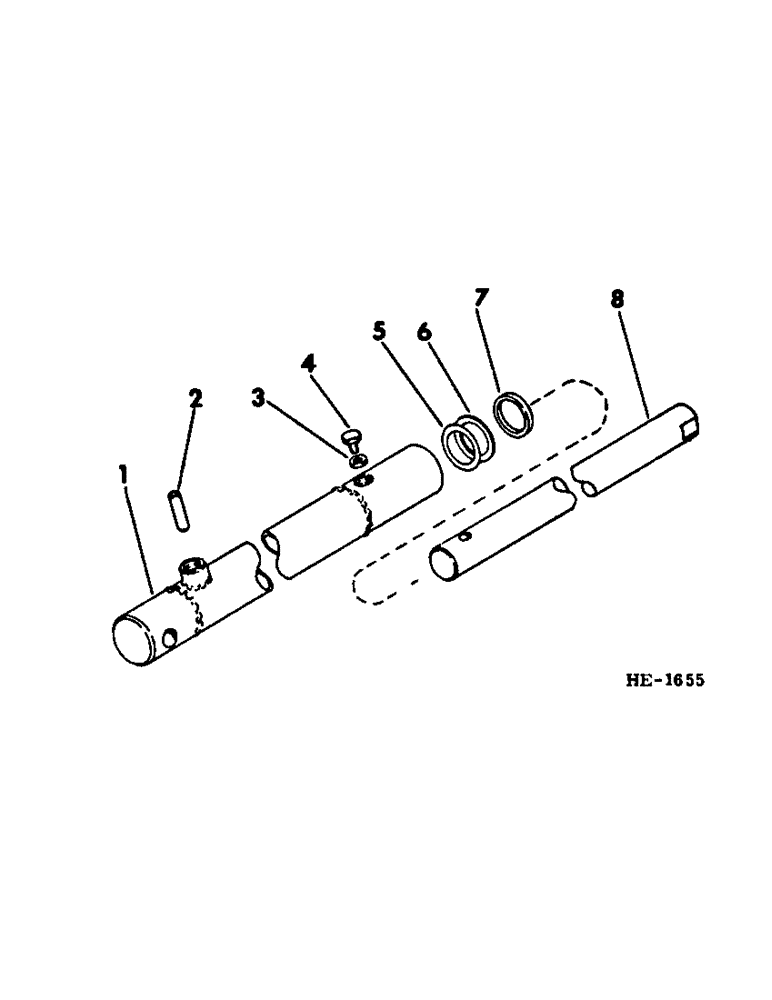 Схема запчастей Case IH 375 - (F-70[A]) - HYDRAULIC SYSTEM, HYDRAULIC REEL LIFT SLAVE CYLINDER (07) - HYDRAULIC SYSTEM