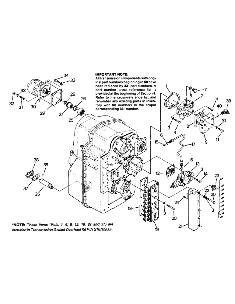 Схема запчастей Case IH STEIGER - (04-13) - TRANSMISSION ASSEMBLY, S1160S00F (04) - Drive Train