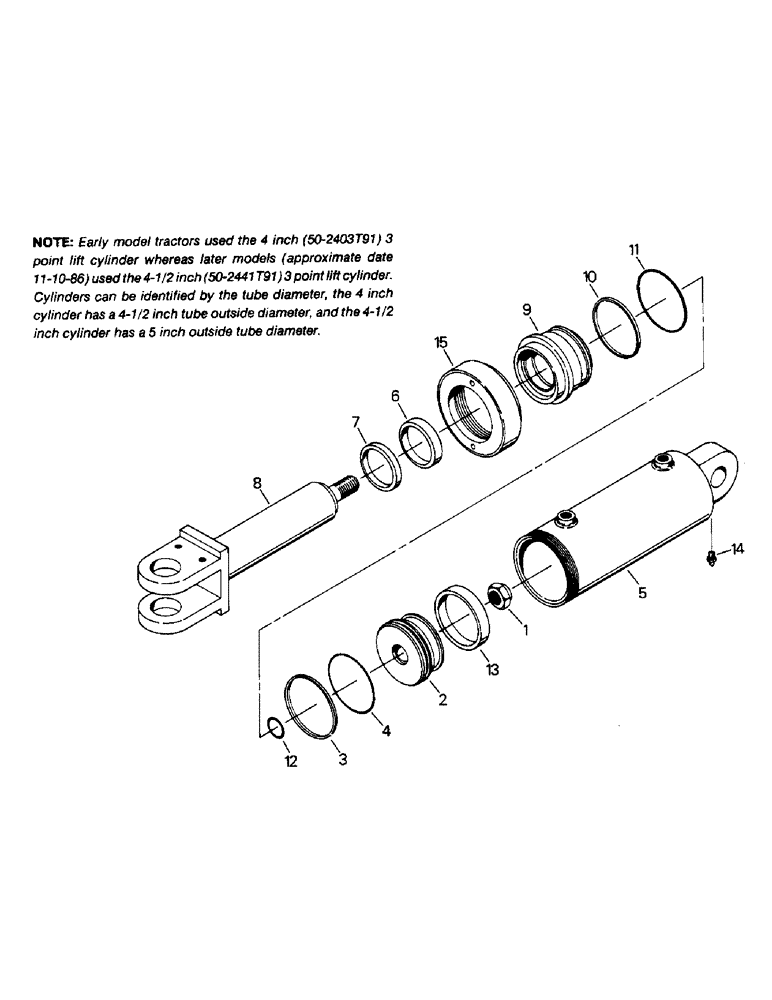 Схема запчастей Case IH STEIGER - (10-03) - THREE POINT COMPONENTS, LIFT CYLINDER Options & Miscellaneous