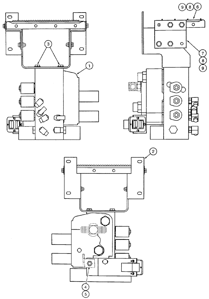 Схема запчастей Case IH 2388 - (08-11) - VALVE, CONTROL - MOUNTING (07) - HYDRAULICS