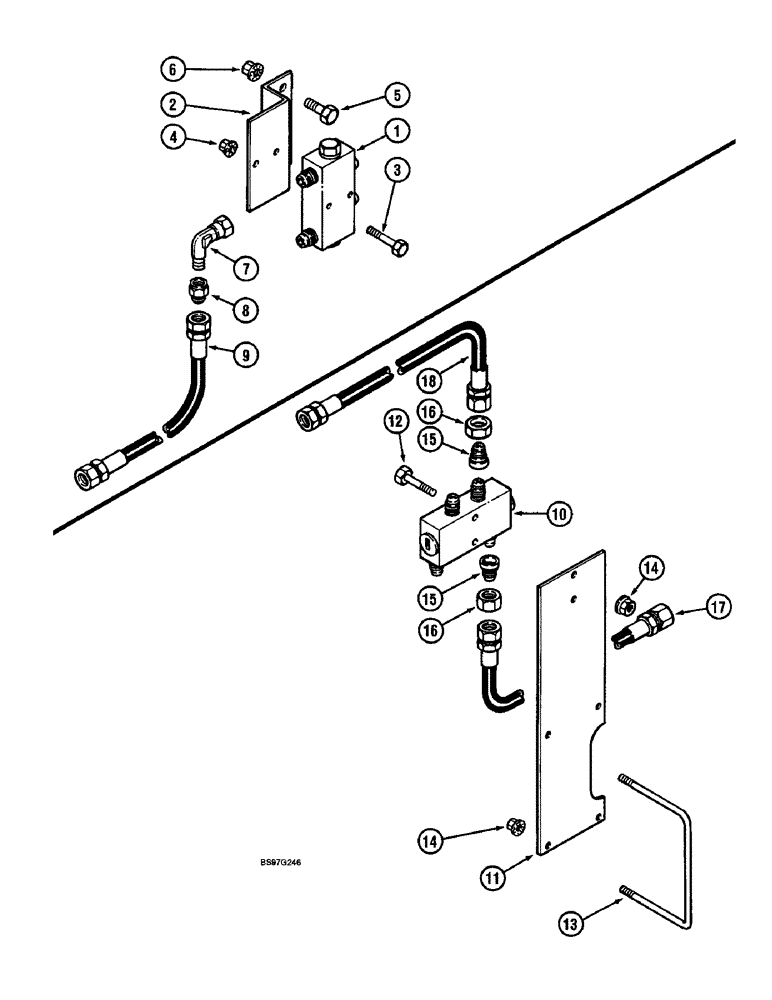 Схема запчастей Case IH 900 - (8-136) - ALTERNATING LOAD CHECK VALVE ATTACHMENT (08) - HYDRAULICS