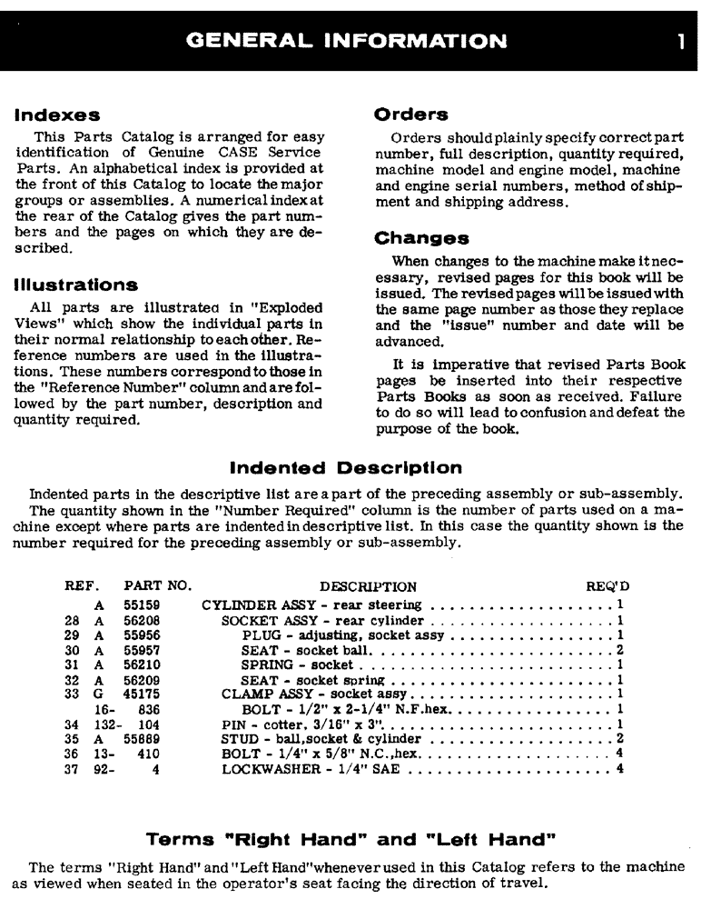 Схема запчастей Case IH 650 - (01) - GENERAL INFORMATION 