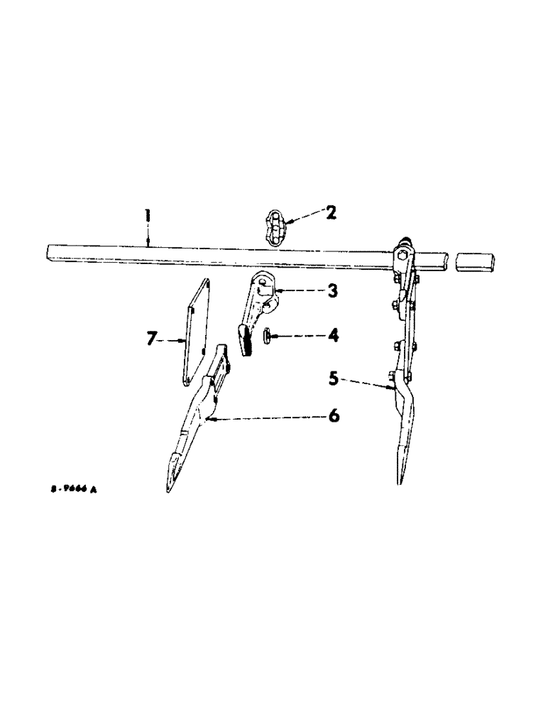 Схема запчастей Case IH INTERNATIONAL - (A-40) - REAR SECTIONS, TOOL BAR AND COUPLING BEAMS 