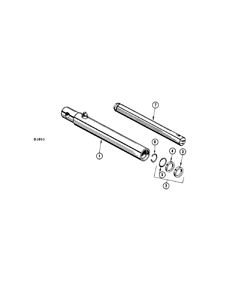 Схема запчастей Case IH 950 - (064) - PARTS FOR FHO42556 HEADER LIFT CYLINDER 