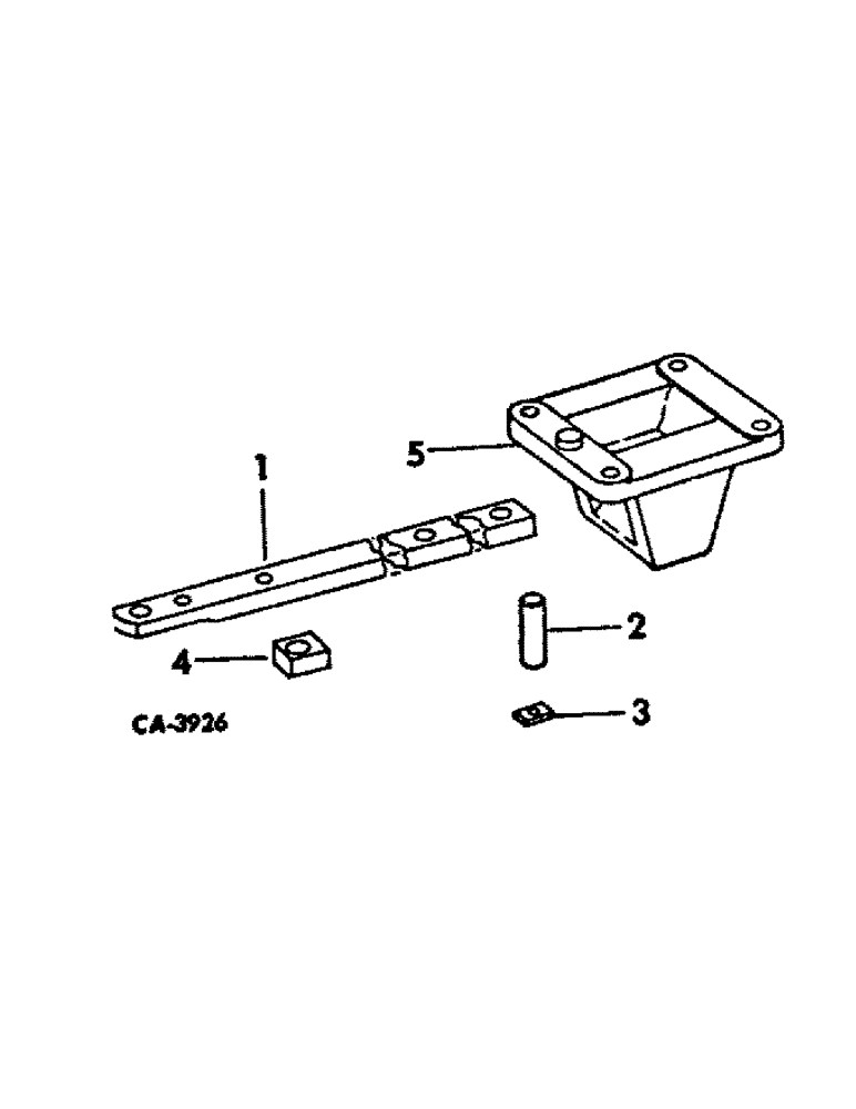 Схема запчастей Case IH 1586 - (09-03[A]) - FRAME, SWINGING DRAWBAR, ONE PIECE PART OF THREE POINT HITCH ATTACHMENT (12) - FRAME