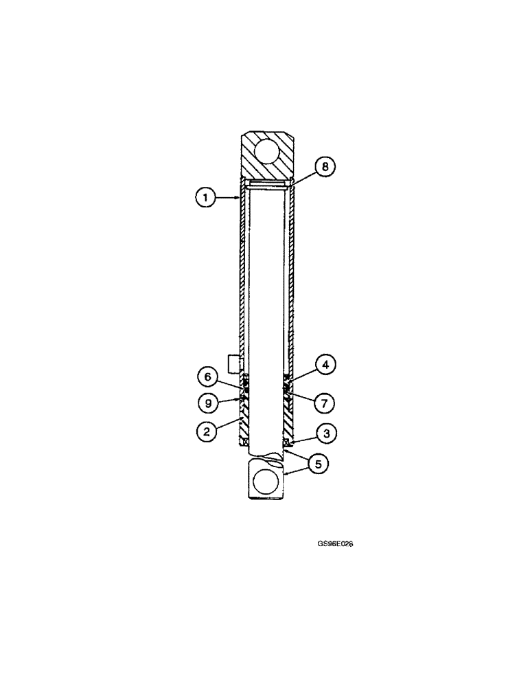 Схема запчастей Case IH INTERNATIONAL - (2-56[A]) - HEADER LIFT MASTER CYLINDER 1.5 X 11.7 RAM TYPE, IH (07) - HYDRAULICS