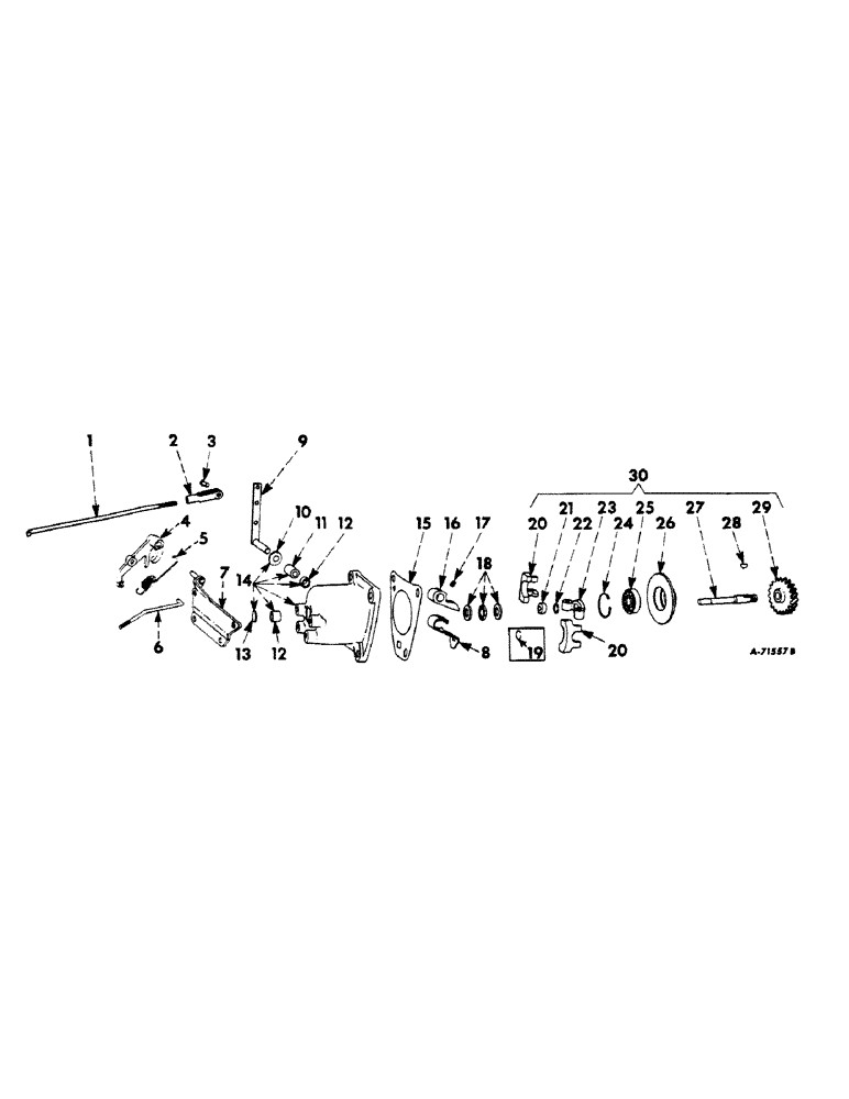 Схема запчастей Case IH 2606 - (067) - GOVERNOR, GOVERNOR, CARBURETED ENGINE TRACTORS Governor