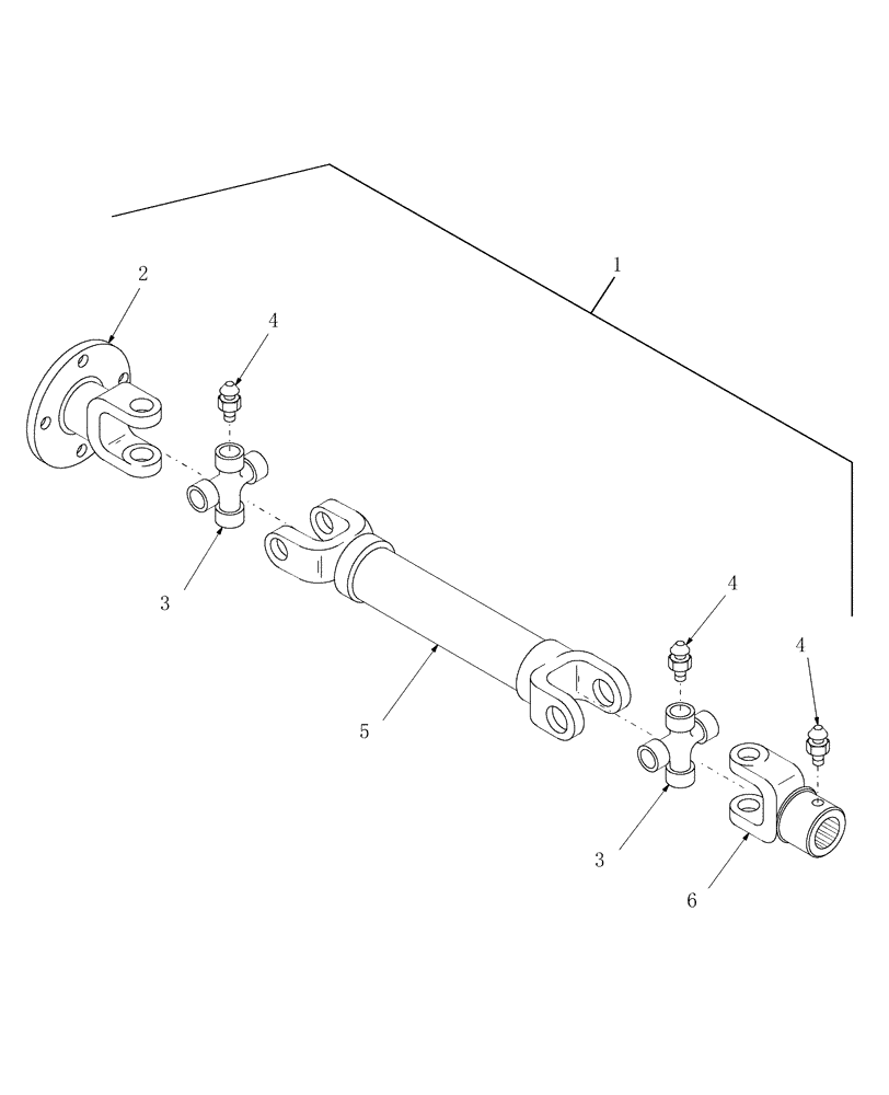 Схема запчастей Case IH RDX161 - (012[1]) - CUTTERBAR DRIVE SHAFT, PRIOR TO PIN HCA0016065 (58) - ATTACHMENTS/HEADERS