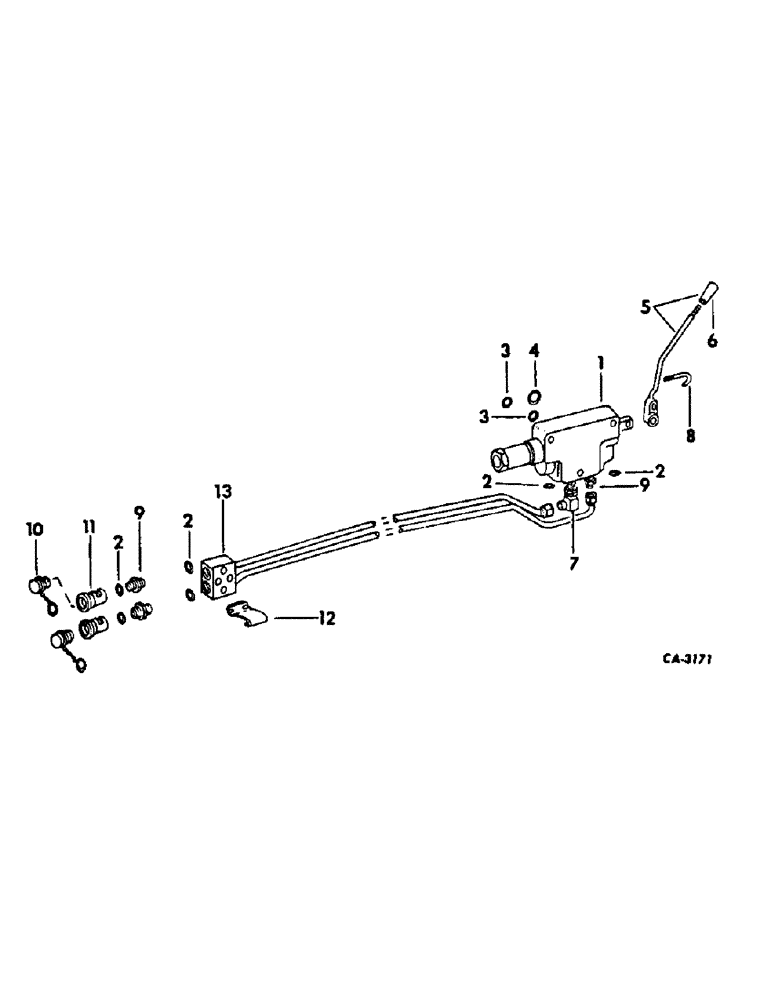 Схема запчастей Case IH 686 - (10-36) - HYDRAULICS, AUXILIARY HYDRAULIC VALVE PARTS ACCESSORY (07) - HYDRAULICS