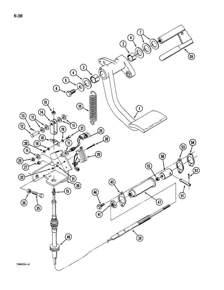 Схема запчастей Case IH 9280 - (6-38) - CLUTCH CONTROL, TRANSMISSION (06) - POWER TRAIN