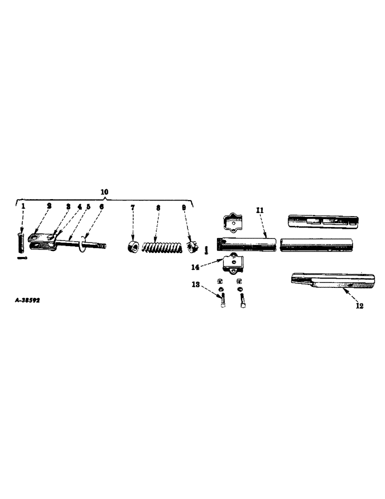 Схема запчастей Case IH VARIOUS - (A-25) - STUB TONGUE TRACTOR HITCH, SPECIAL 