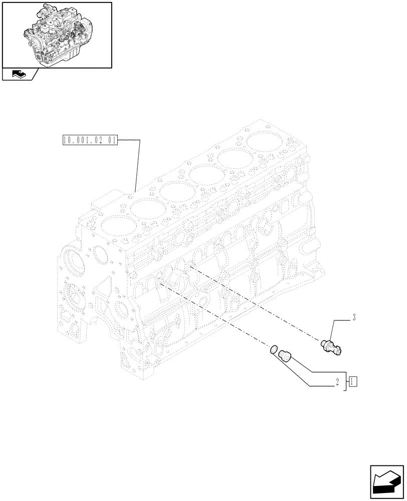 Схема запчастей Case IH F4GE9684R J603 - (55.414.03) - MOTOR SENSORS (2854946) 