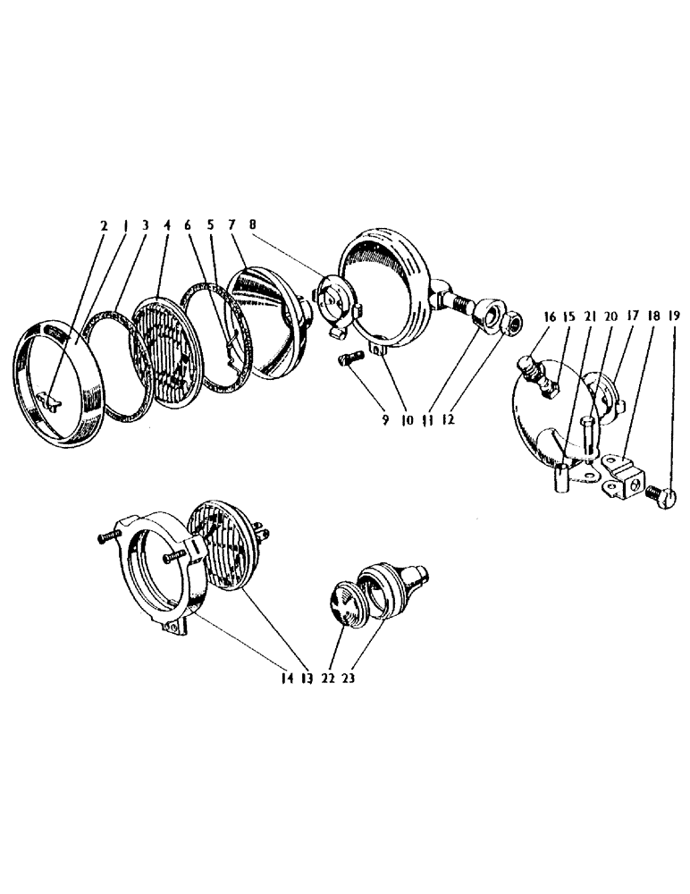 Схема запчастей Case IH 1200 - (124) - LAMP ASSEMBLIES (06) - ELECTRICAL SYSTEMS