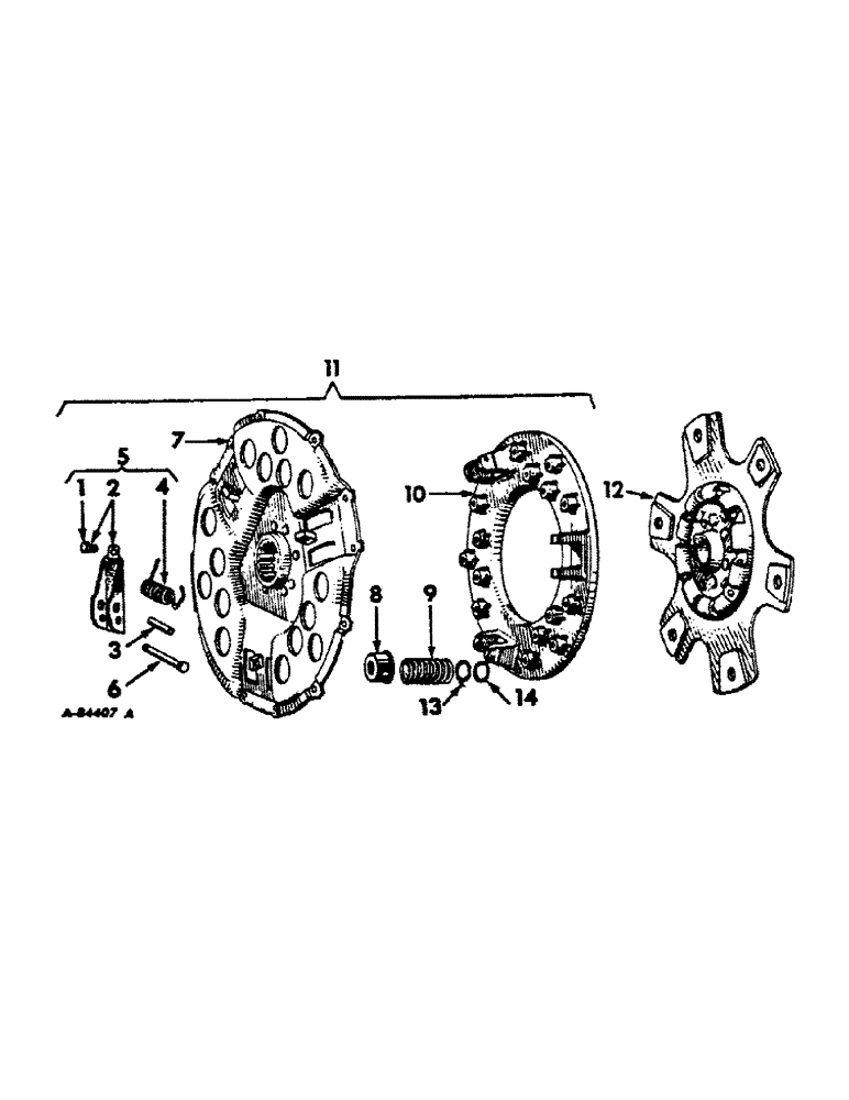 Схема запчастей Case IH 1066 - (07-04) - DRIVE TRAIN, CLUTCH, 1066 GEAR DRIVE TRACTORS (04) - Drive Train