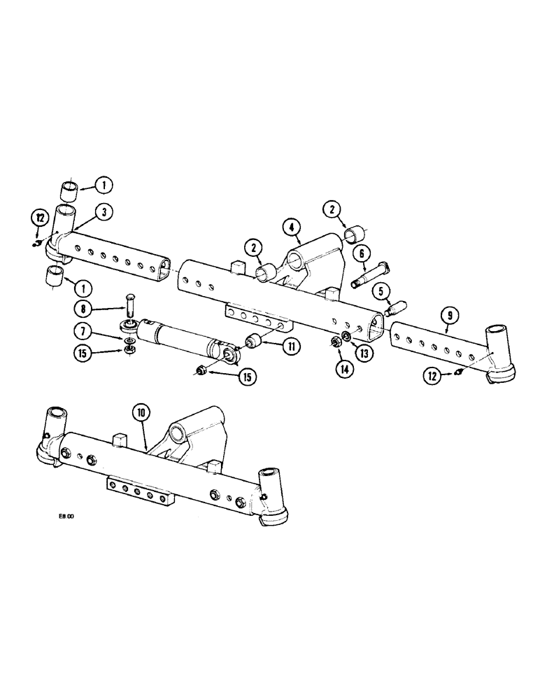 Схема запчастей Case IH 2140 - (5-36) - ADJUSTABLE FRONT AXLE - STRAIGHT (05) - STEERING