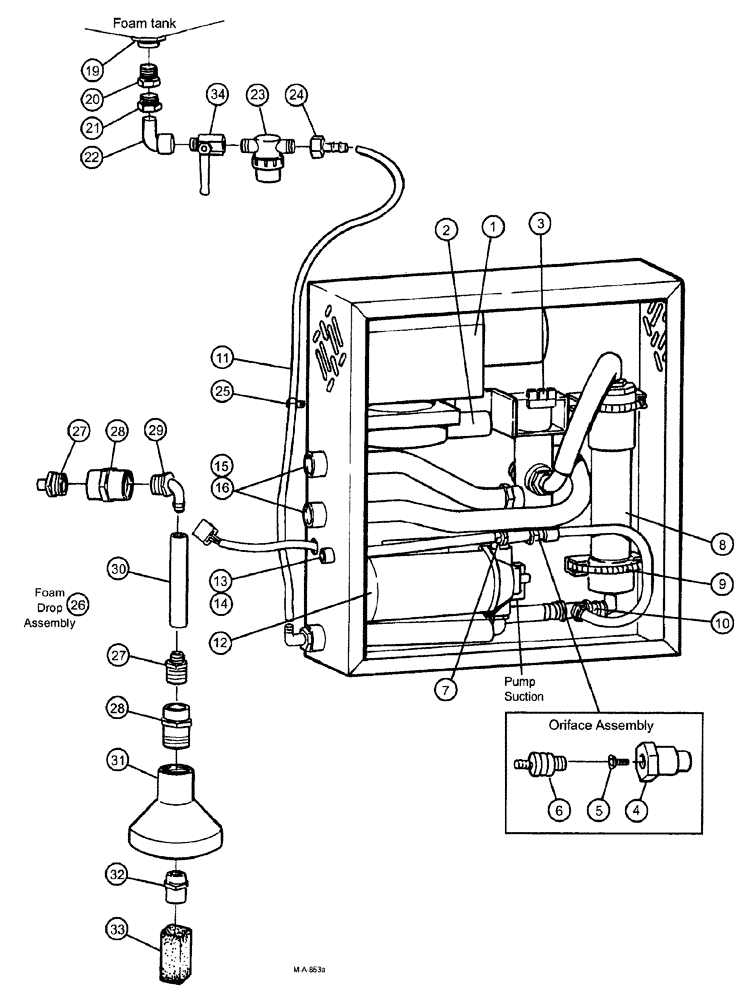 Схема запчастей Case IH SPX3185 - (172) - LIQUID PLUMBING, FOAM MARKER, HIGH VOLUME (78) - SPRAYING