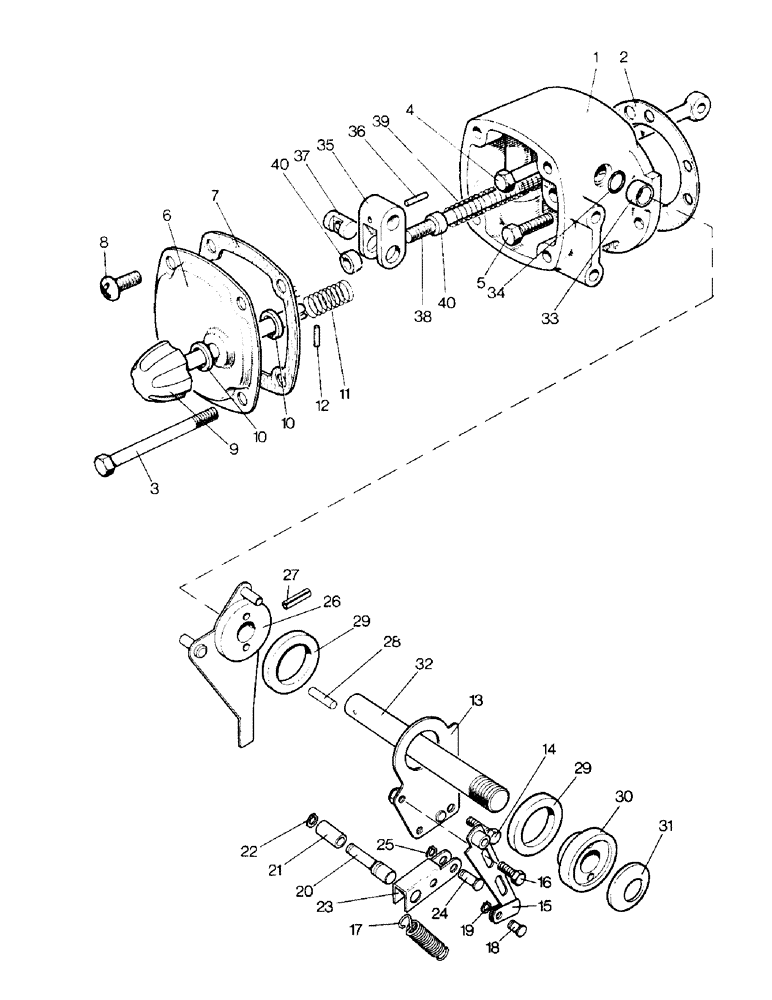 Схема запчастей Case IH 996 - (E03-1) - SELECTAMATIC HYDRAULIC SYSTEM, CONTROL HOUSING, 990Q, 995Q, 996Q, 990SK, 995SK, 996SK (07) - HYDRAULIC SYSTEM