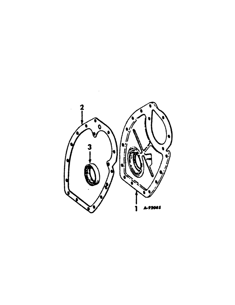 Схема запчастей Case IH C-123 - (B-18) - CRANKCASE FRONT COVER 